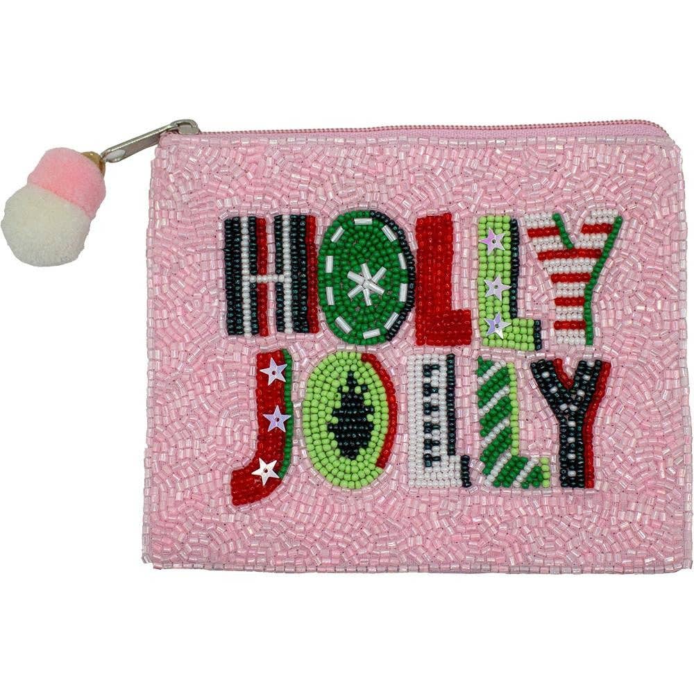 Holly Jolly coin pouch change purse