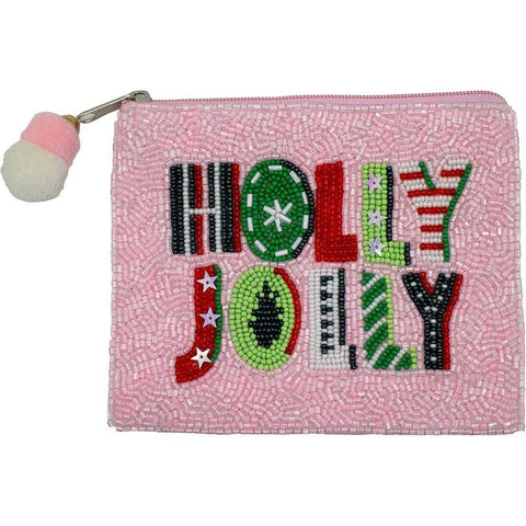 Holly Jolly coin pouch change purse