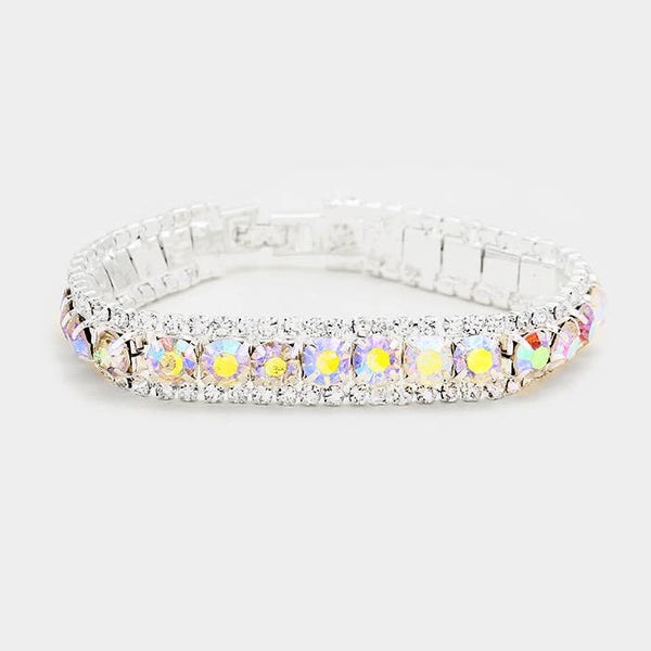 Crystal Rhinestone Trim Bracelet