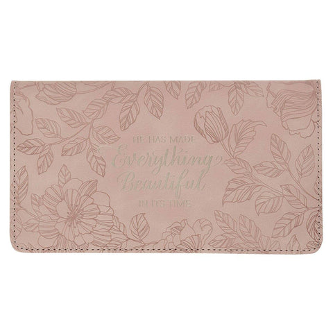 Pink Everything Beautiful Ecc. 3:11 checkbook