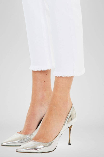 White High Rise Crop Jean KanCan