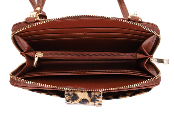Leopard Crossbody Wallet