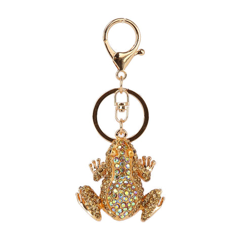 Frog Rhinestone charm keychain