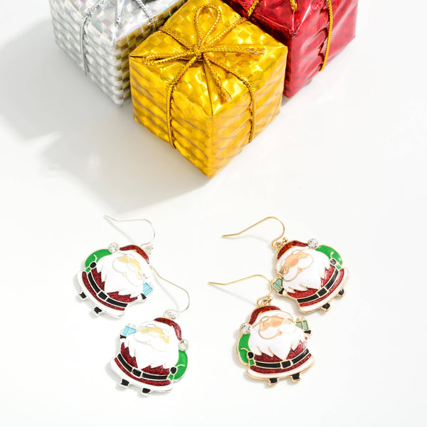 Santa earrings