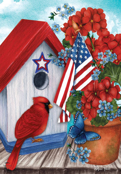 American Cardinal Garden Flag