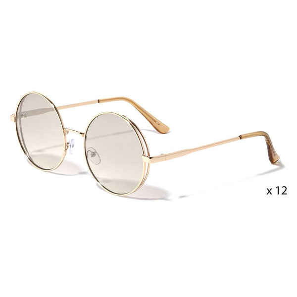 Round Metal Frame Sunglasses