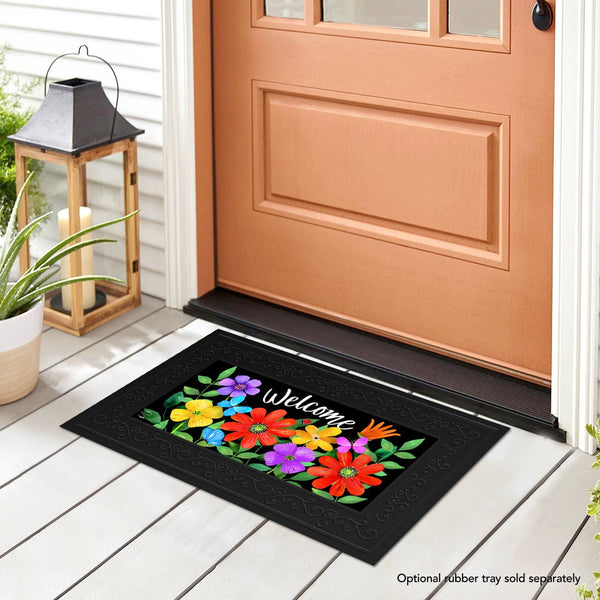 Spring Whimsy Flowers Mini Insert Mat