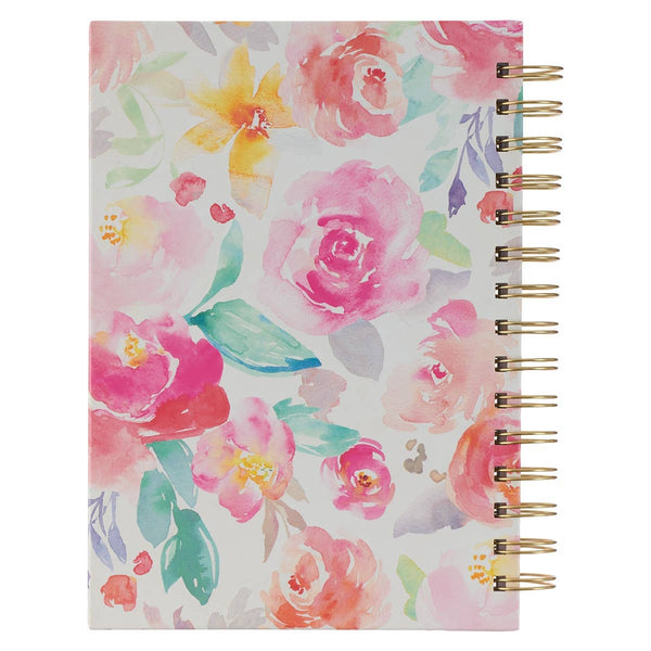 All Things Through Christ Floral Journal