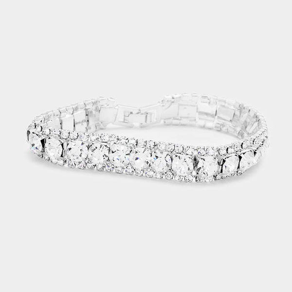 Crystal Rhinestone Trim Bracelet