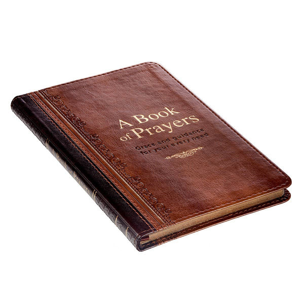 A Book of Prayers Faux Leather Book