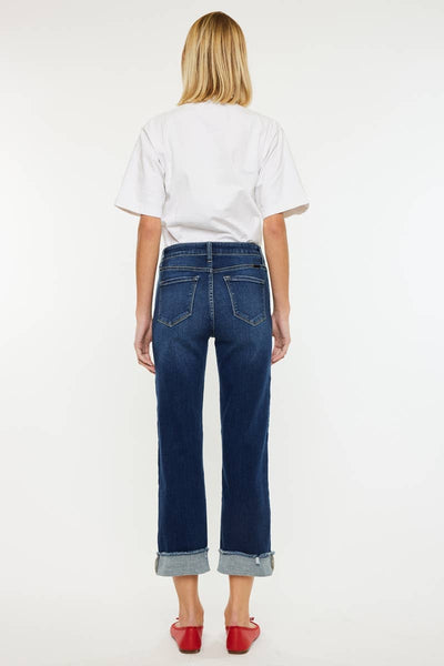 KanCan cuffed crop Jeans