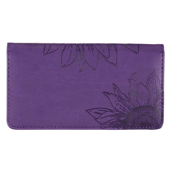 Checkbook Wallet Purple Strength & Dignity Prov. 31:25