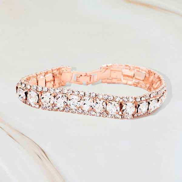 Crystal Rhinestone Trim Bracelet