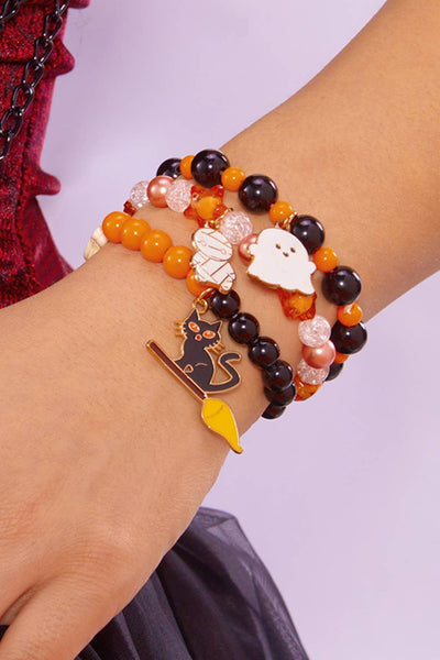 Halloween 3 pc Pendent Stretch Bracelet