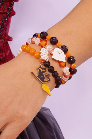 Halloween 3 pc Pendent Stretch Bracelet