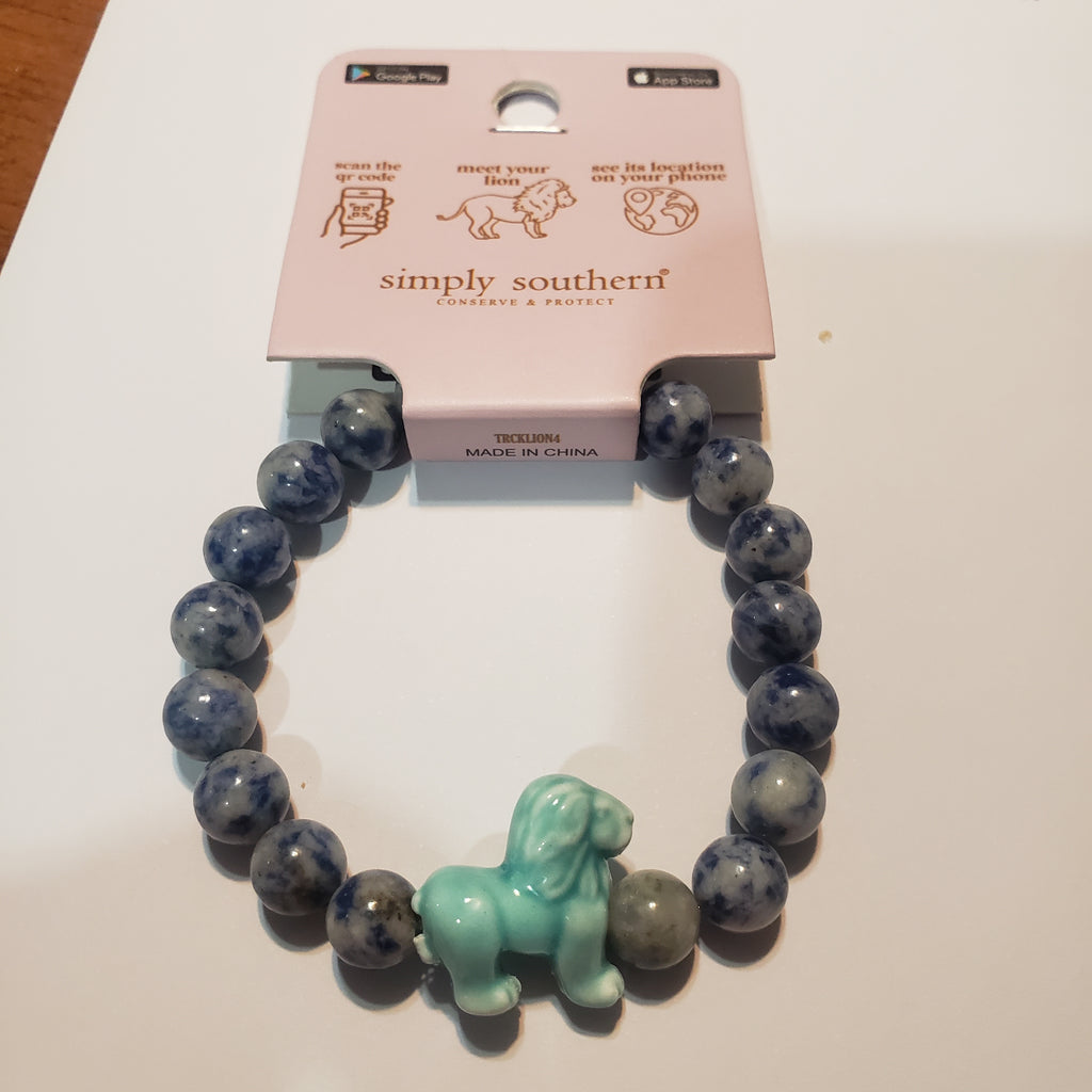 Simply Southern Jasper Lion Tracker Bracelet