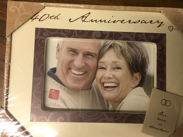 40th Anniversary picture frame Russ