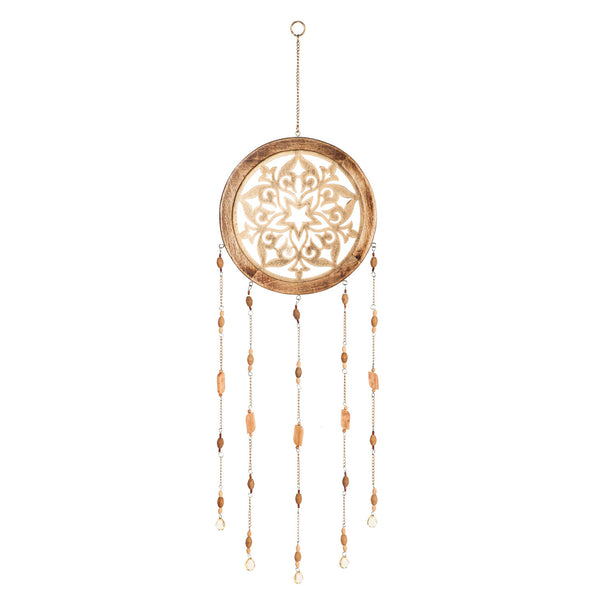 Dreamcatcher Wood Metal Hanging Wind Chime