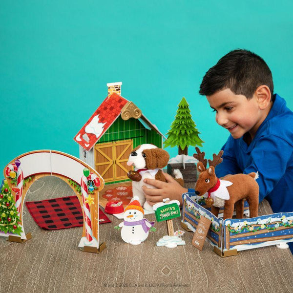 Christmas Cabin Playset Elf on the Shelf pets