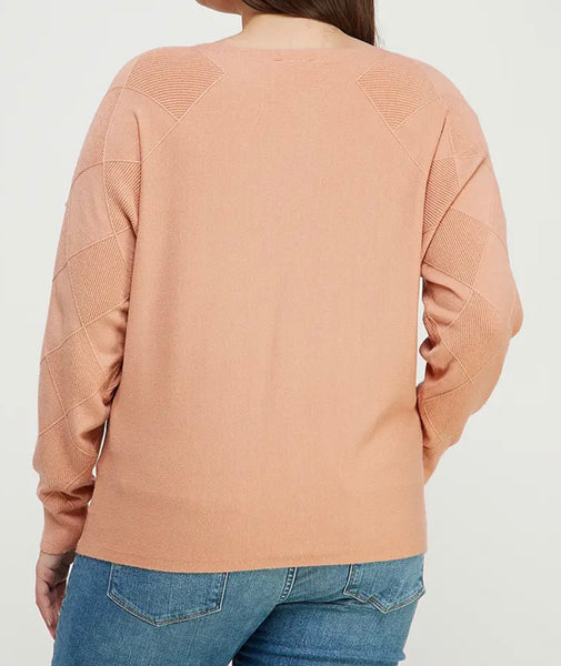 Dusty Apricot pullover sweater top