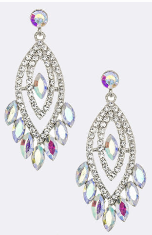 Crystal AB statement earring