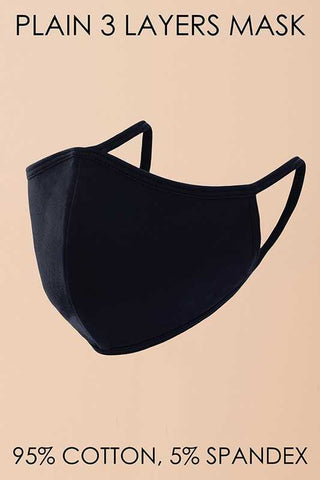 Navy REUSABLE AND WASHABLE 3 LAYER MASK