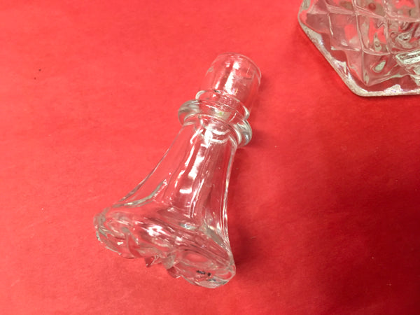 Vintage Wexford glass pattern Vinegar Oil Cruet decanter preowned