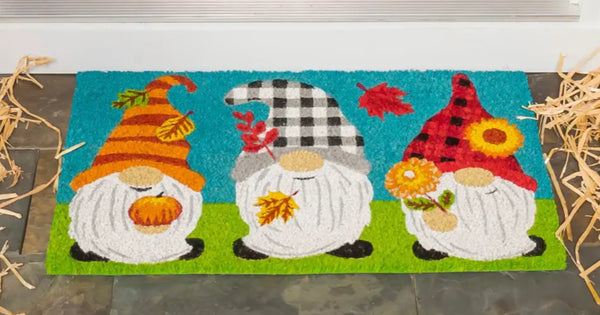 Fall Gnome Trio Coir Mat