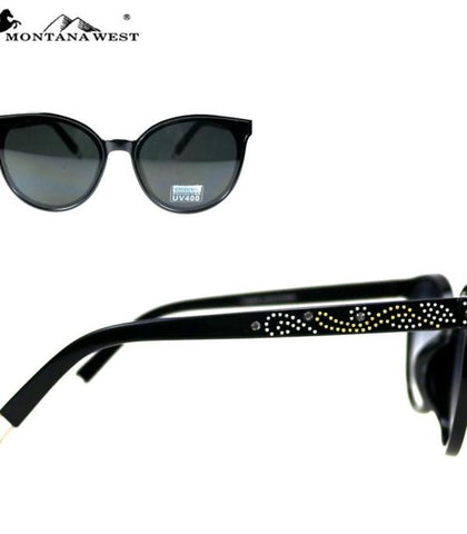 Black rhinestone Montana West Sunglasses