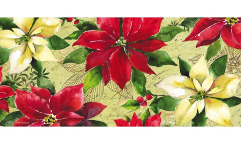 Christmas Poinsettia Sassafras switch mat