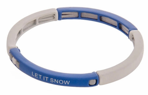 Let it snow blue bracelet