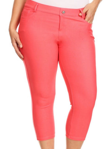 Coral Capri jean PLUS