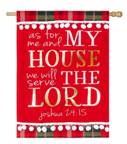 Serve The Lord house flag