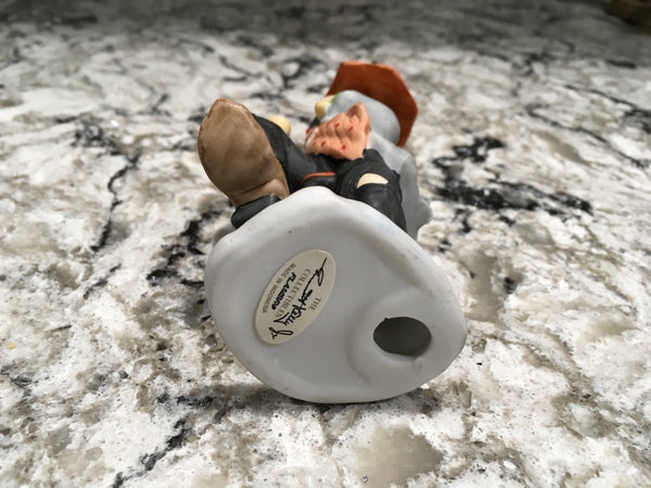 Vintage Emmett Kelly Jr unicycle clown figurine collectible