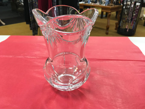 Toscany Lead Crystal Poland Vase Vintage Labeled preowned