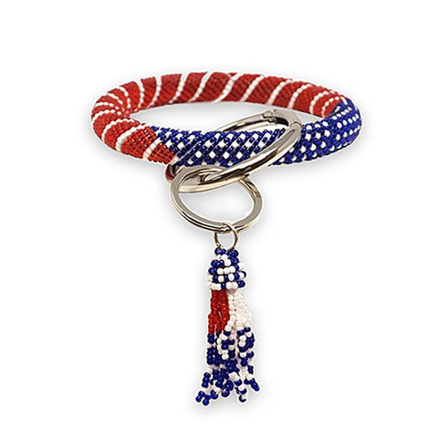 USA bead key chain