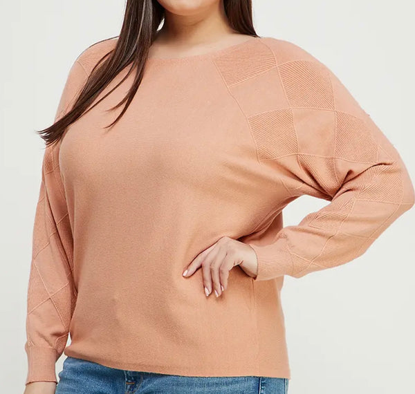 Dusty Apricot pullover sweater top
