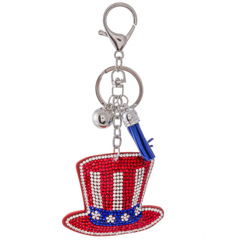 Uncle Sam hat tassel keychain holder.