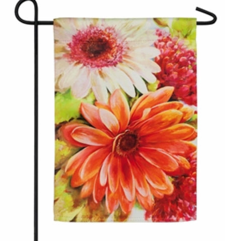 Floral tango garden flag