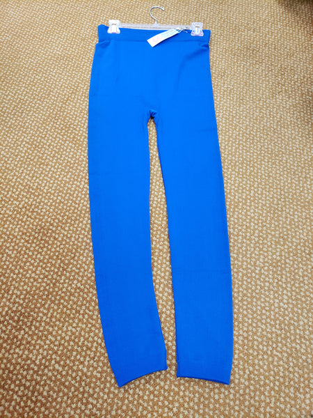 Royal blue fleece leggings Plus