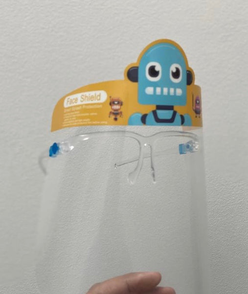 Kids Reusable Robot Transparent  Face shield
