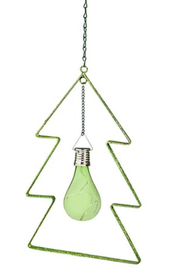 Christmas tree and LED solar Bulb Hanging Pendant Light