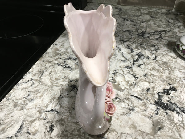 Vintage Enesco Swan china vase 1960s pre owned