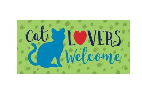 Cat lovers Welcome Sassafras switch mat