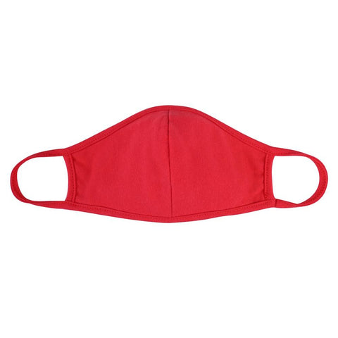 Red Adults T-Shirt Cloth Face Mask with Seam