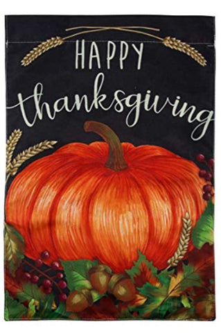 Thanksgiving Pumpkin house flag