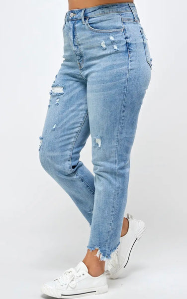 Insane Gene button denim Jeans Plus size