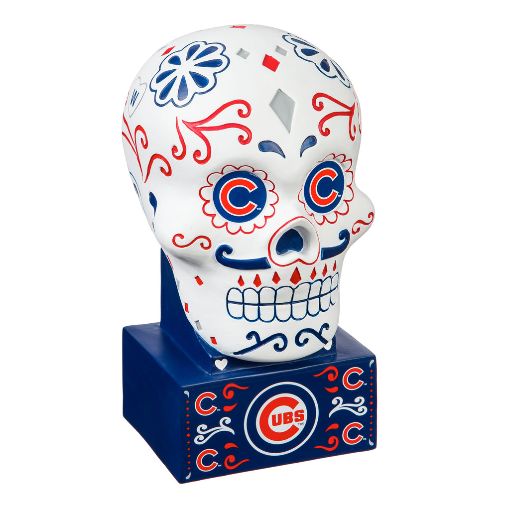 Chicago Cubs Sugar Skull Statue
