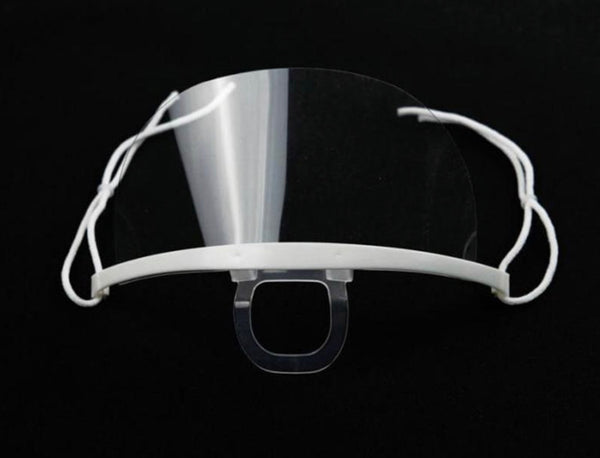 Transparent mouth shield mask