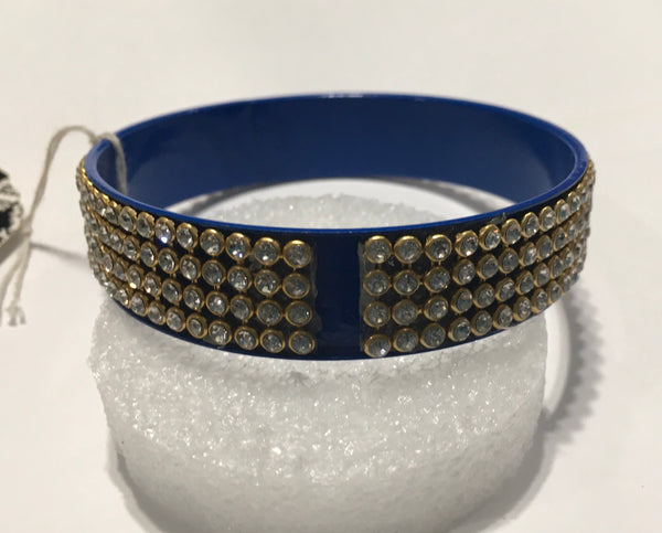 Royal blue rhinestone bracelet